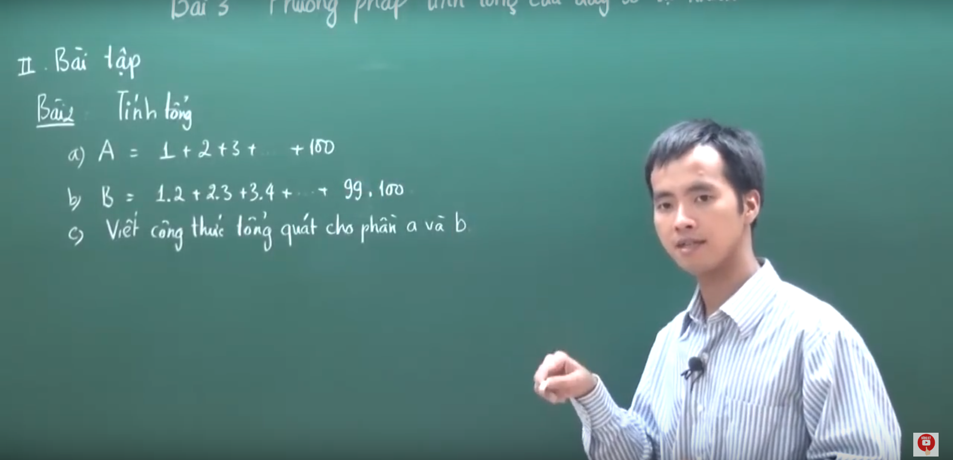 3 phương pháp để giải bài toán tính tổng một dãy số